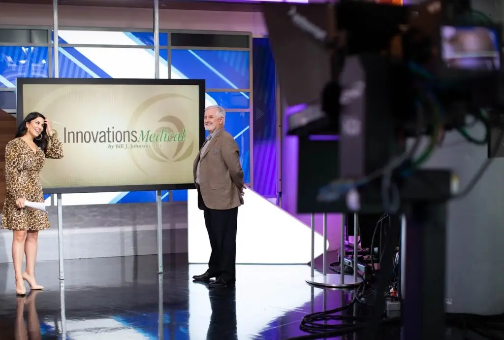 Dr. Johnson on the good morning Texas set talking about stem cell therapy for knee pain