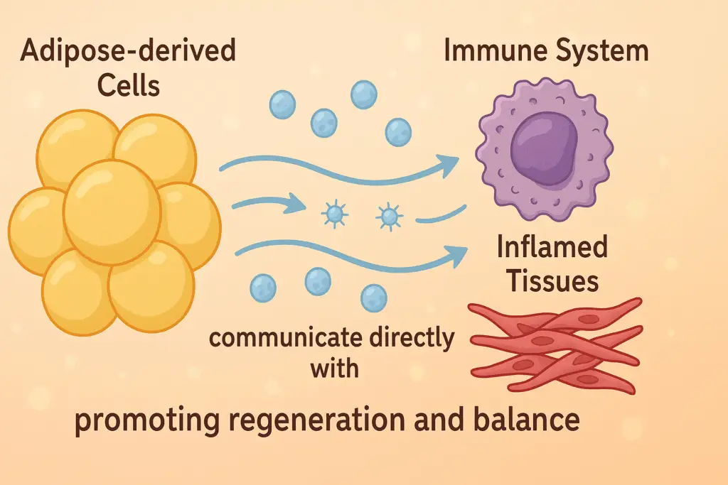 stem cell sources - fat better regulates the immune system