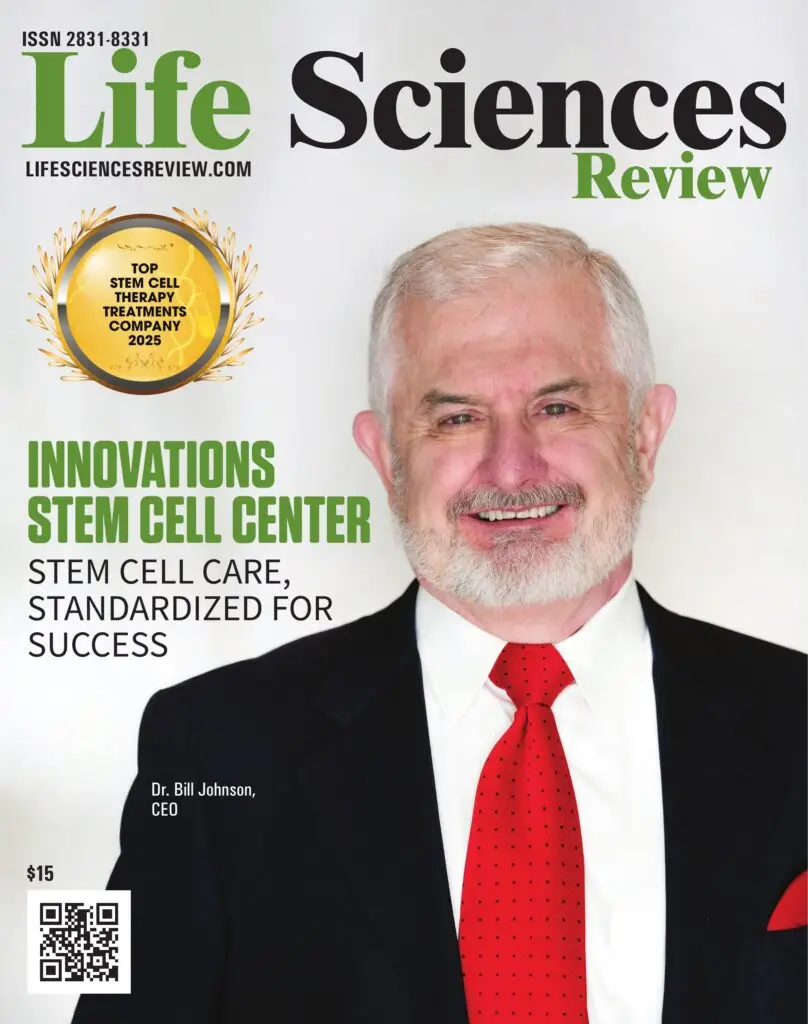 Innovations Stem Cell Center featured on the cover of Life Sciences Review as the Top Stem Cell Clinic in the USA 2025.