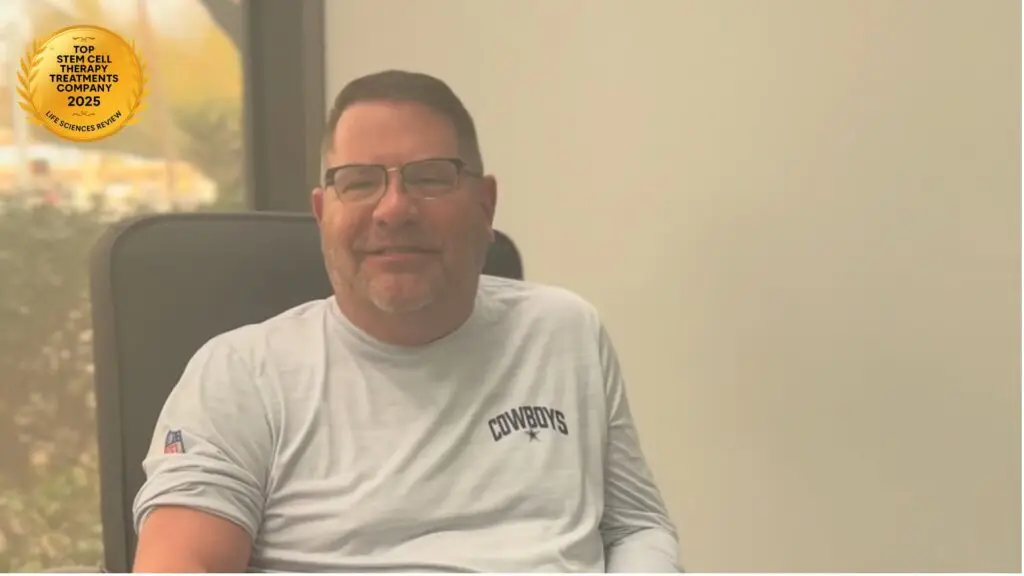 Another satisfied knee pain patient that came to Innovations Stem Cell Center in Dallas for stem cell treatment.